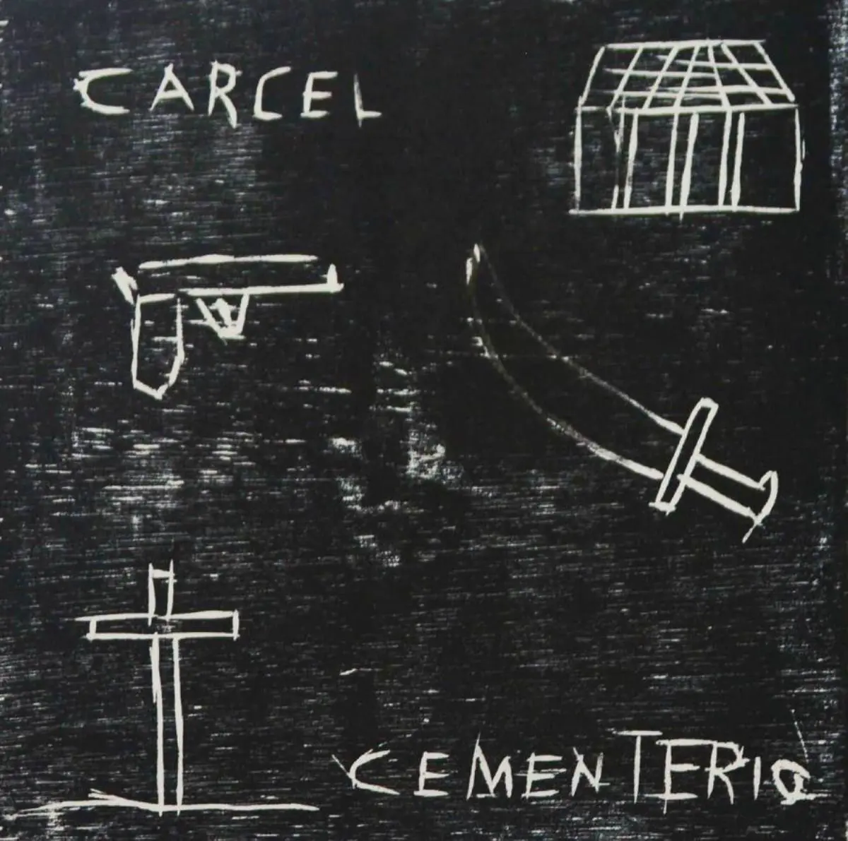 Xilograf�a realizada en el Taller de grabado del Penal de Tacumb�. Cortes�a