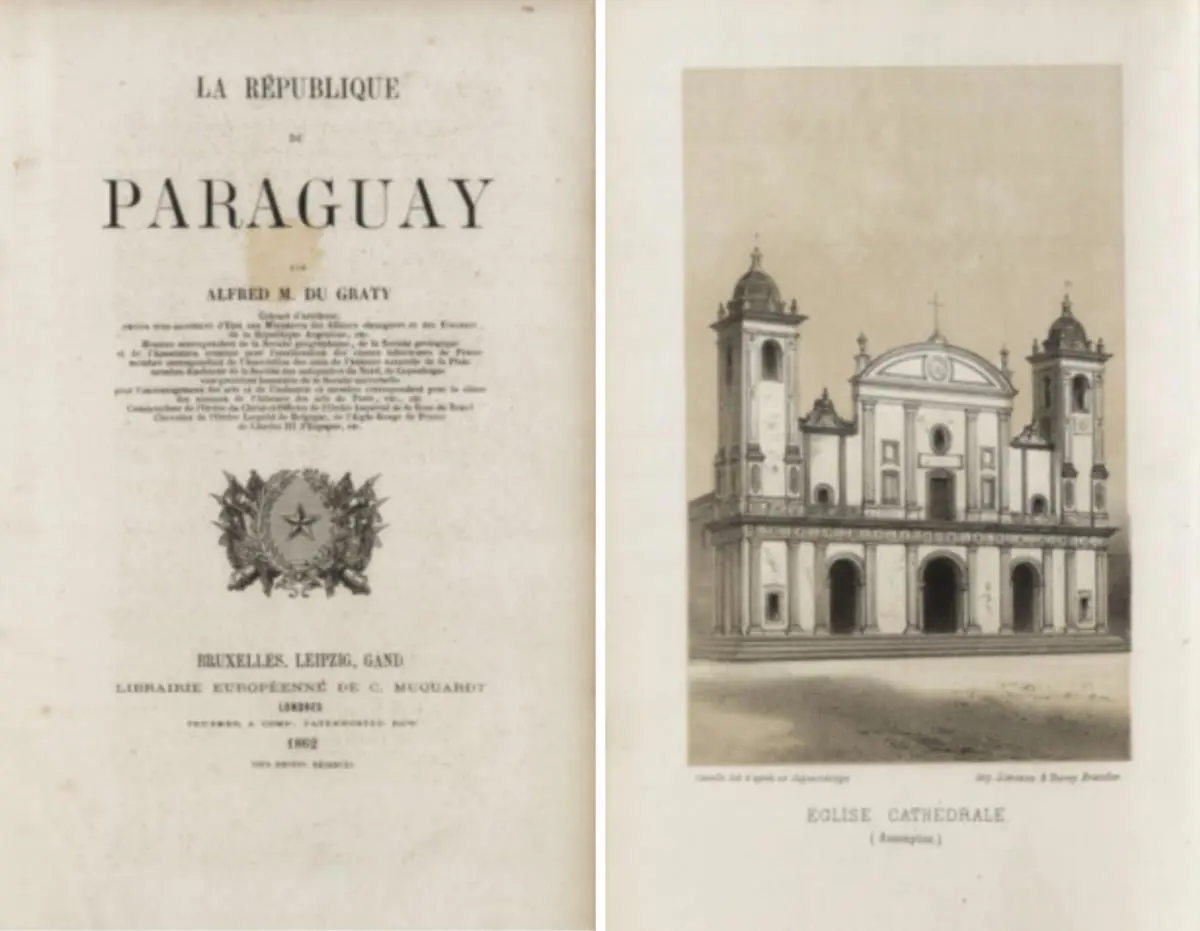 P�ginas de emLa R�publique du Paraguay/em, de Alfred du Graty, Bruselas, 1862. Cortes�a