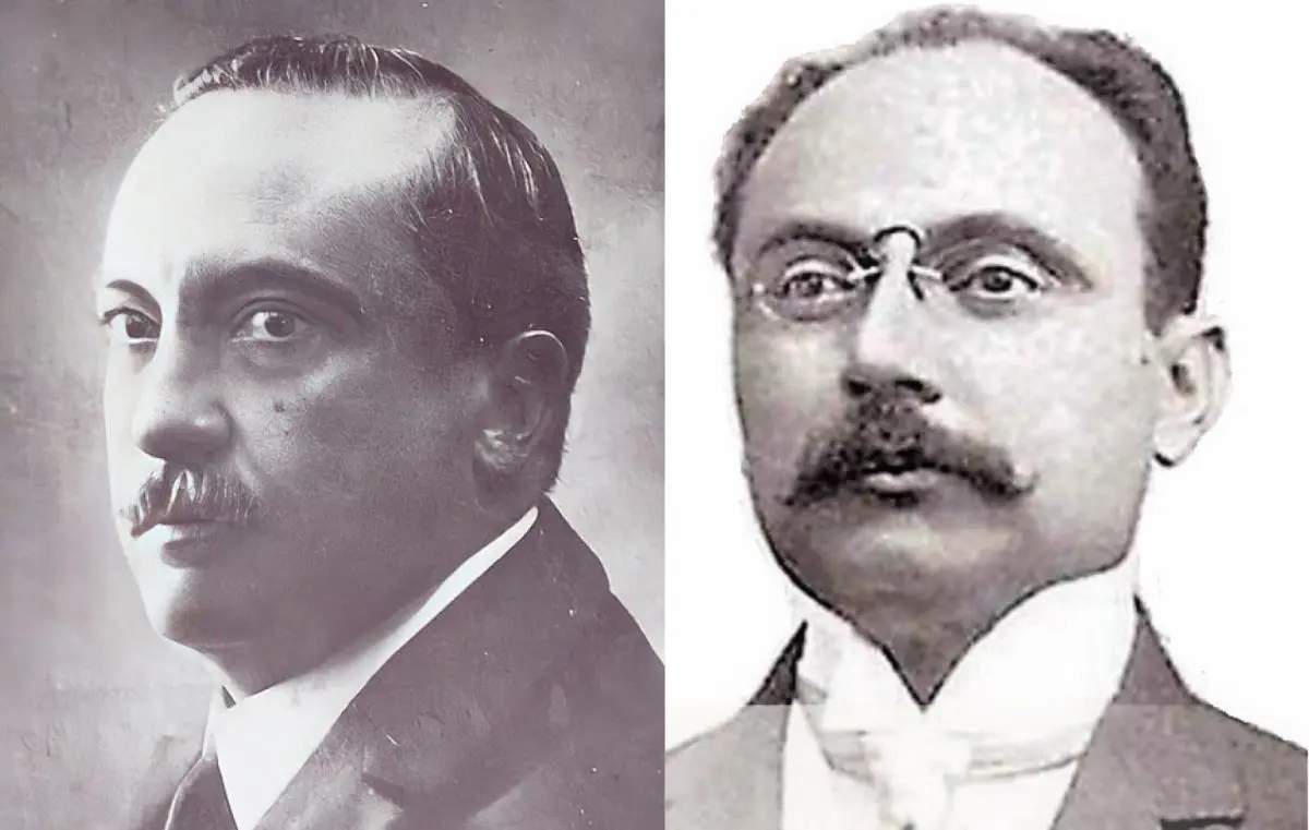 Juan E. O'Leary y Cecilio B�ez. Archivo