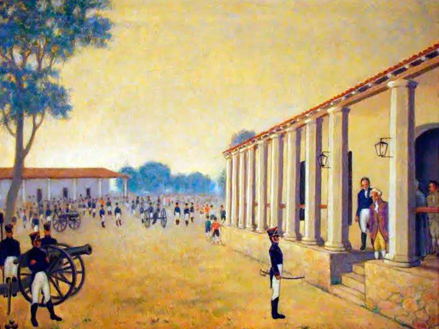 Jaime Bestard, emIntimaci�n a Velasco/em, 1960. �leo. Museo Casa de la Independencia. Cortes�a
