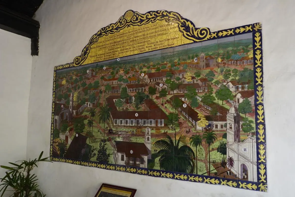 Mural en cer�mica de Jos� Laterza Parodi. Casa de la Independencia. Cortes�a