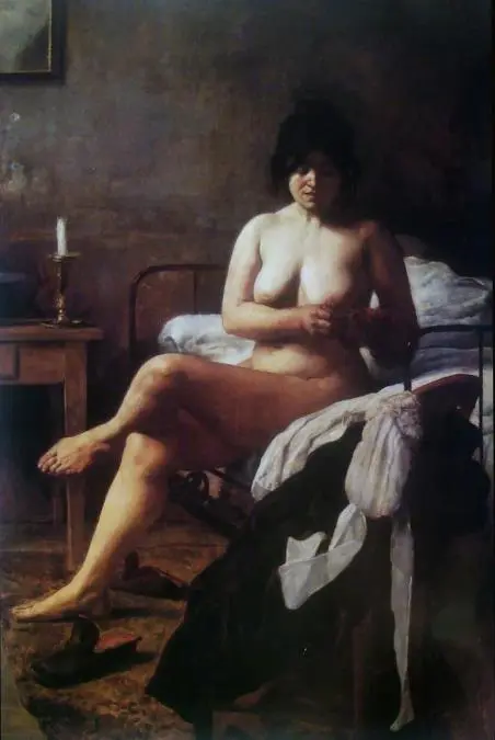 Eduardo Sívori,em El despertar de la criada,/em 1887. Pintura. Cortesía MNBA