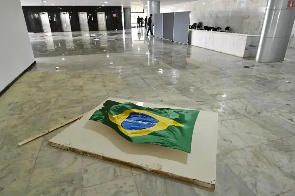 emBandera de Brasil/em, obra de Jorge Eduardo. Cortesía