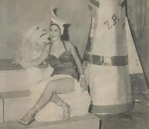 Graciela Pastor, en una escena de &ldquo;Un paraguayo en la luna&rdquo;, 1953.