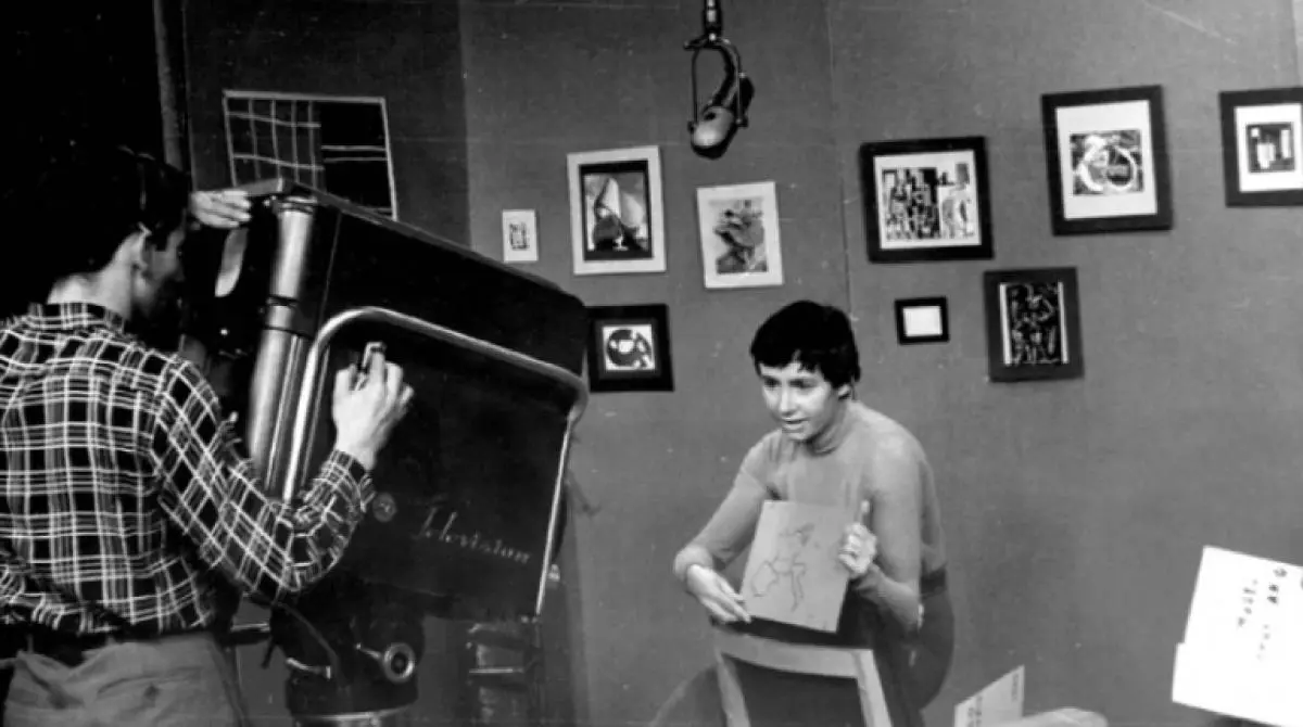 Marta Traba en la televisión colombiana (Archivo Señal Memoria)
