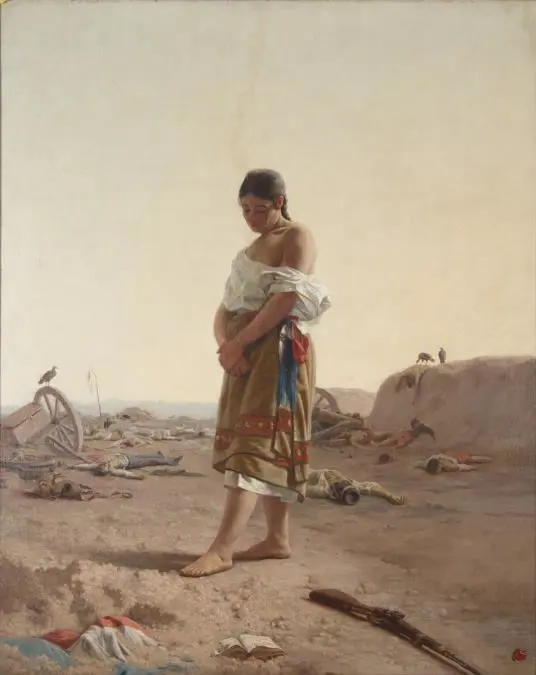 Juan Manuel Blanes, emLa paraguaya/em, ca. 1879. Óleo sobre tela. Colección MNAV, Montevideo. Cortesía