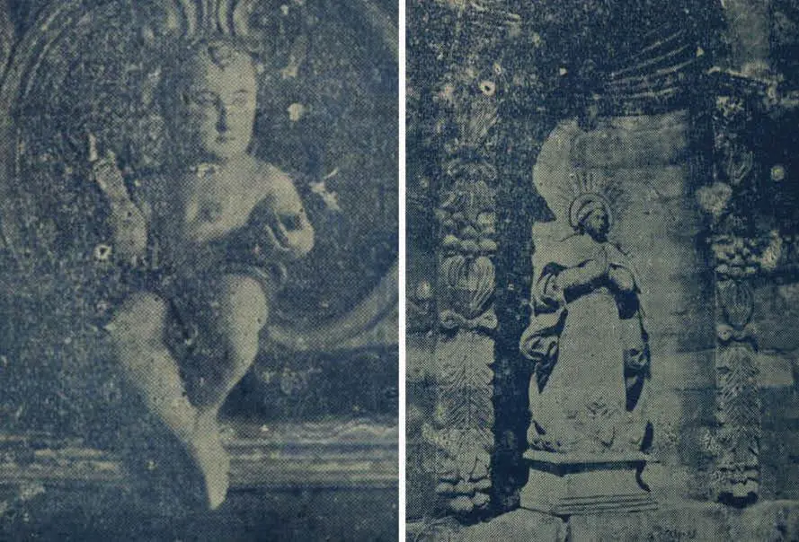 Niño Jesús de la iglesia de Capiatá y hornacina en Jesús. Publicación de la Sociedad Científica del Paraguay, 1941. Cortesía