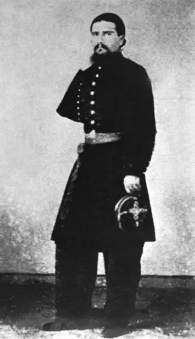 Fotógrafo no identificado. emTeniente Cándido López. Carte de visite, 1867./em Archivo Histórico de la Armada Argentina. Cortesía