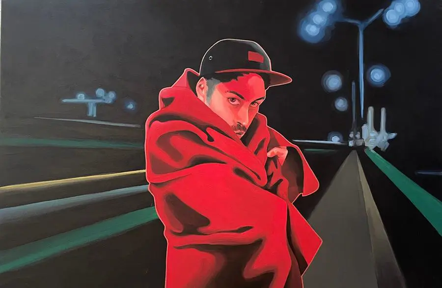 Rolo Ocampos, &ldquo;Preludio de una melod�a&rdquo;, 2022. L�tex sobre lienzo. Cortes�a
