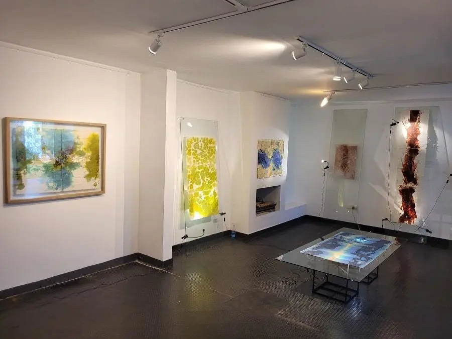 Gustavo Benítez, emVórtices fantásticos/em. Vista de sala. Cortesía