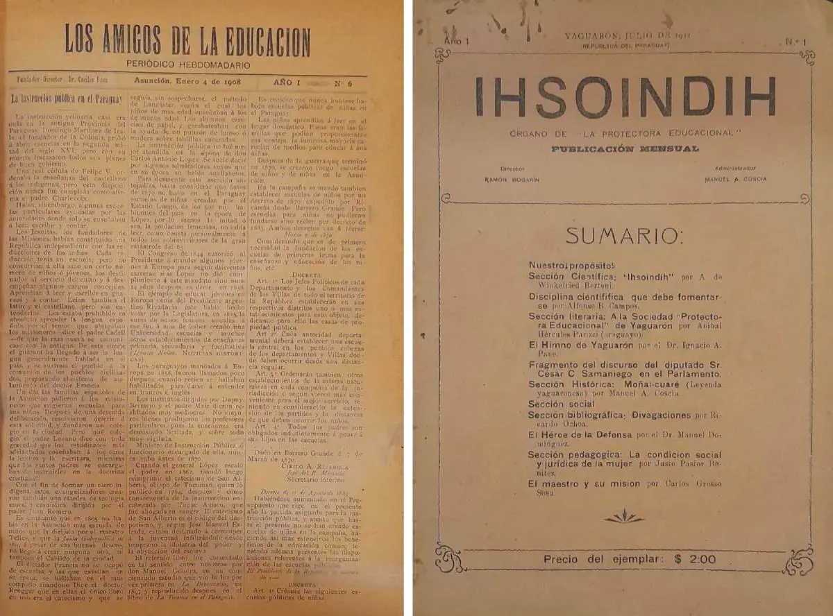 emLos Amigos de la Educaci�n/em, enero 1908. emIhsohindih (Ysoindy)/em, julio 1921. Cortes�a