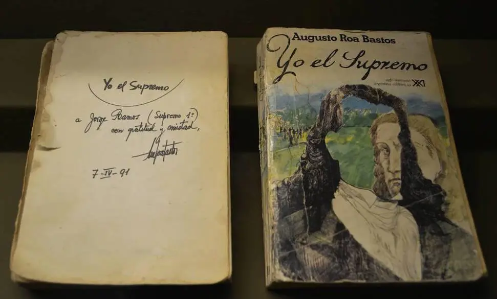 Augusto Roa Bastos, emYo el Supremo./em Siglo XXI Editores. Ejemplar con dedicatoria del autor. Cortes�a
