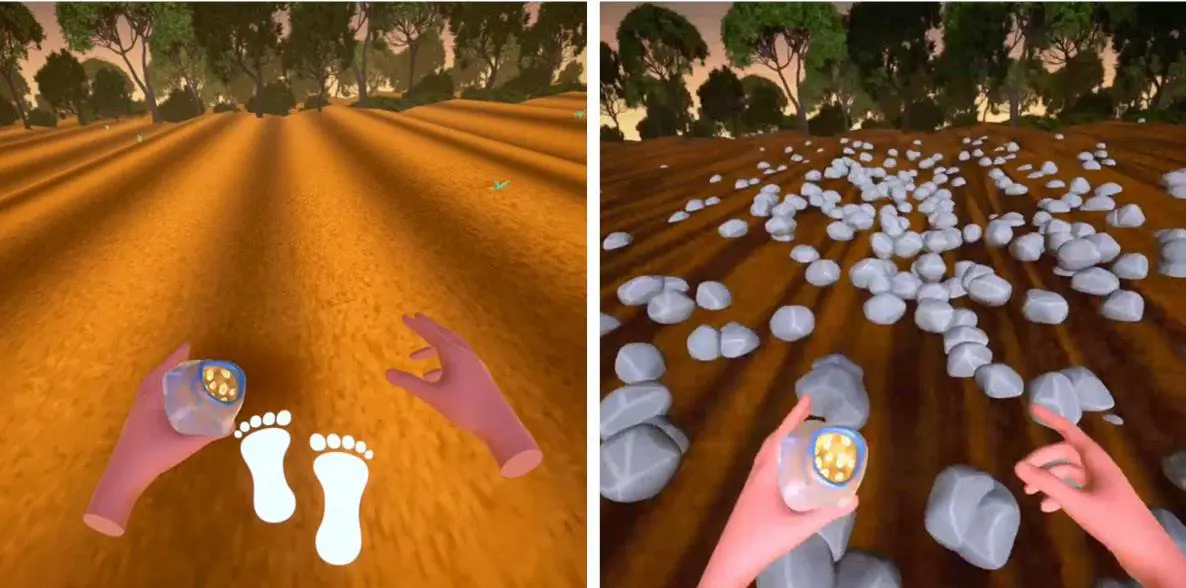 Daniel G�mez Prieto, emEl camino del sembrador.../em, 2023. Instalaci�n y realidad virtual y aumentada. Cortes�a