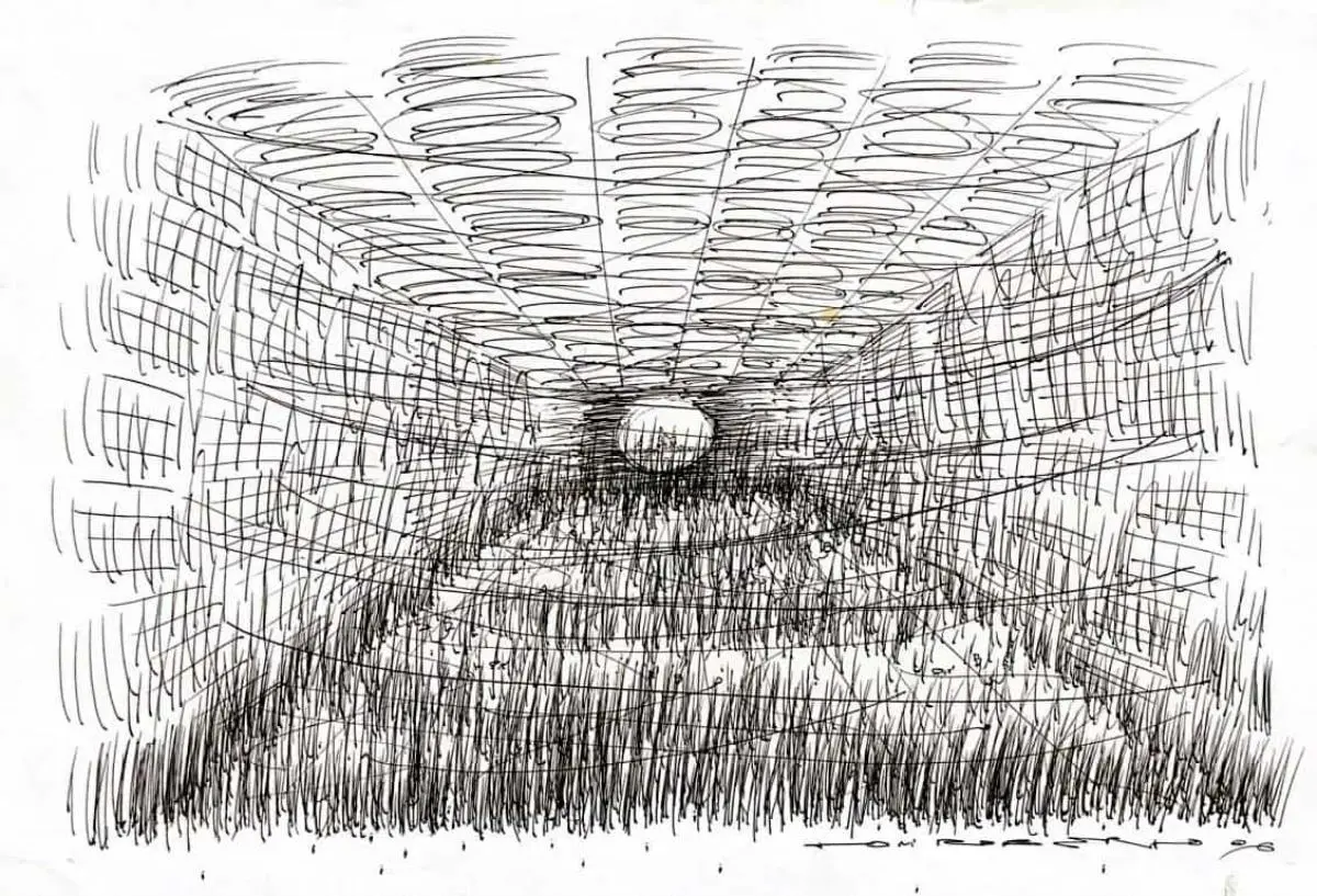 Toni Roberto, dibujo sobre papel. Cortesía
