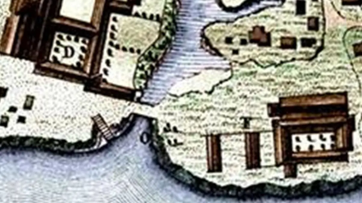 F�lix de Azara. Patios de conventos asuncenos en 1790 (detalle). Imagen digitalizada por Editorial Tiempo de Historia. Cortes�a