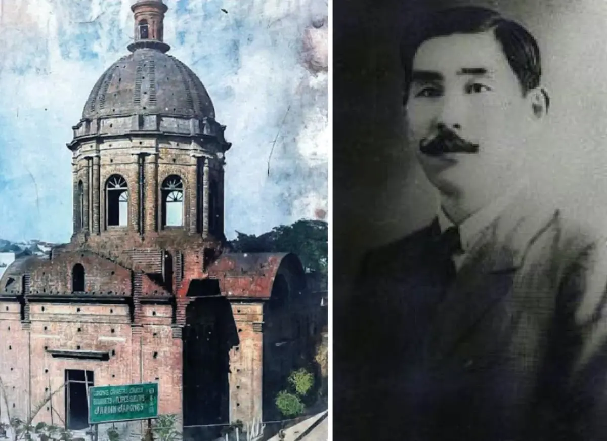 Shotaro Fukuoka y el &ldquo;Jard�n Japon�s&rdquo; que fund� en 1917, instalado en 1926 en el predio del Oratorio de la Virgen de la Asunci�n. Cortes�a