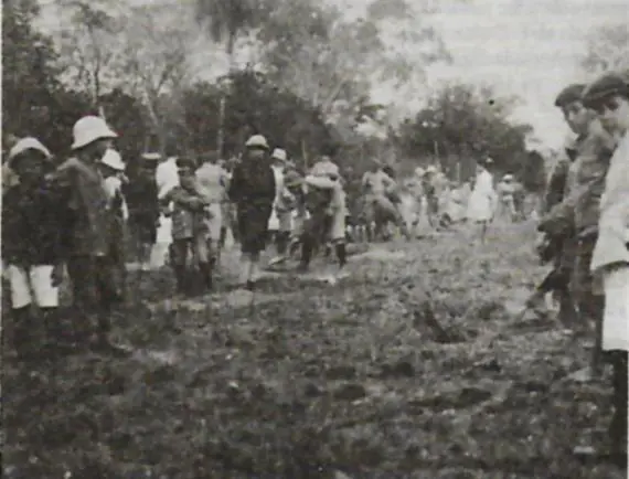 “Fiesta del árbol” en el Parque Caballero, Asunción, 1921. Archivo del autor