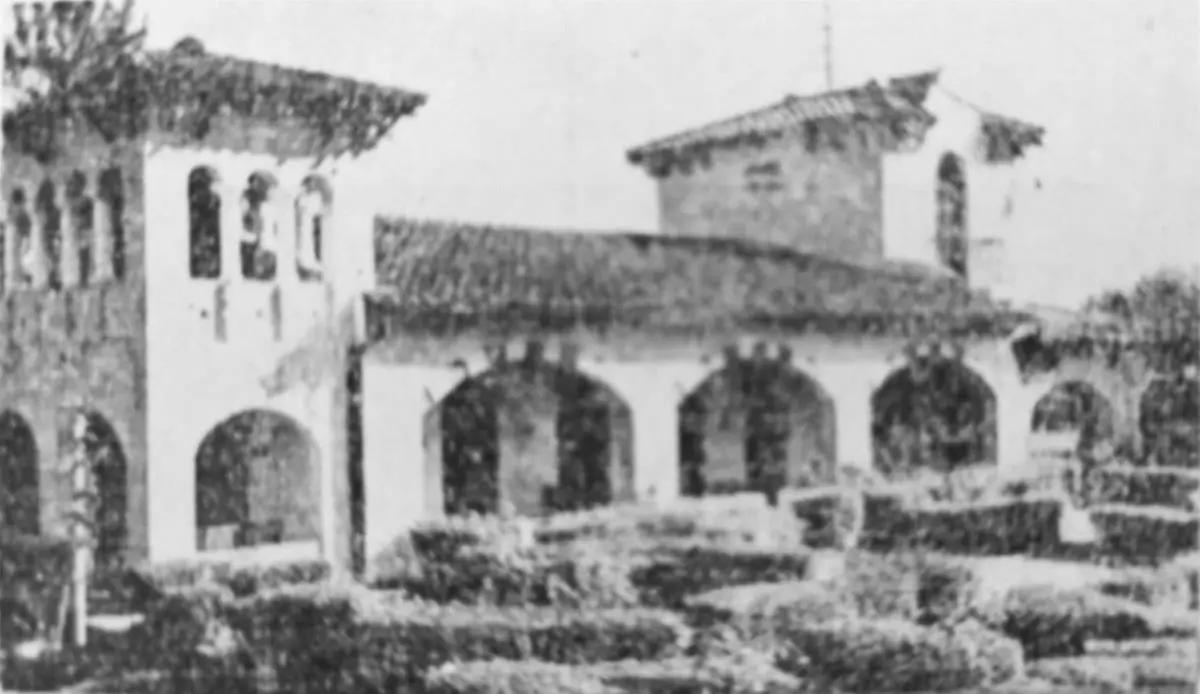 Jardín de la granja María Ángela, San Lorenzo, ca. 1930. emQuién es quién en Paraguay/em
