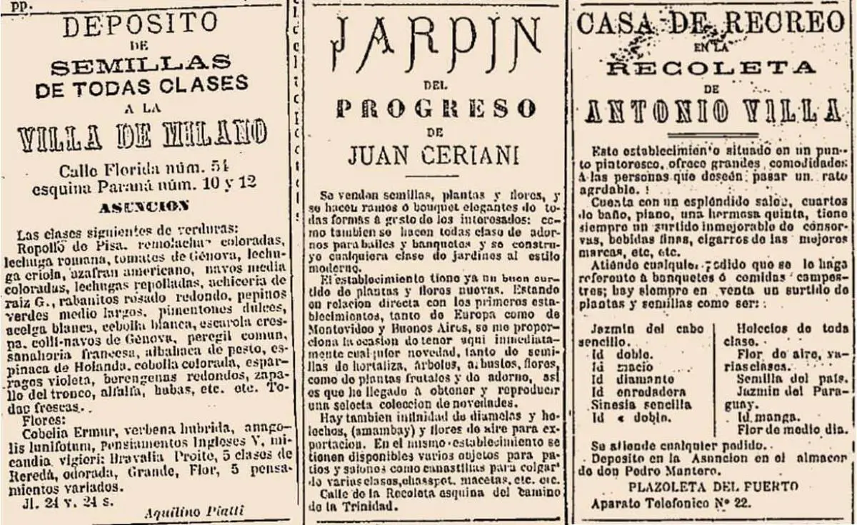 Publicidad en diario emEl Heraldo/em, 1884, 1885 y 1886