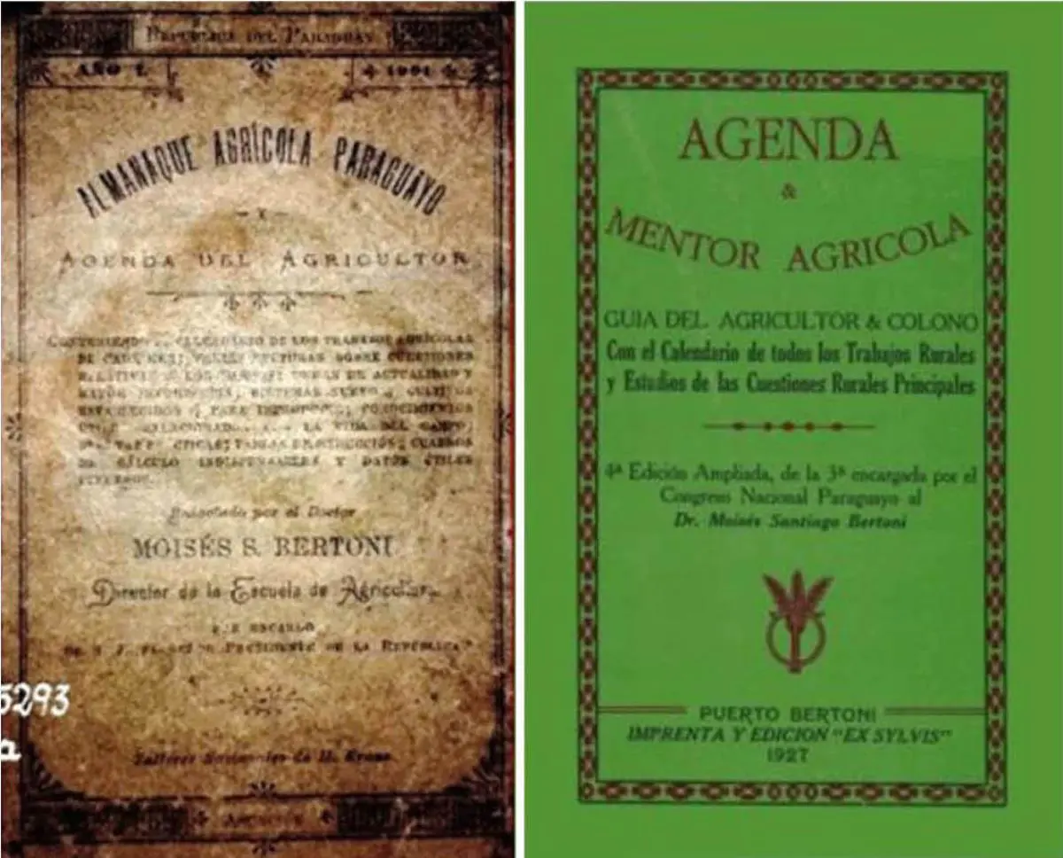 Tapas de emAlmanaque Agrícola/em y emMentor Agrícola/em, 1903 y 1927. Cortesía