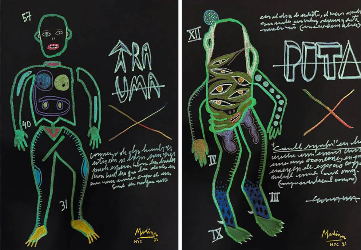 Marcelo Medina, dos piezas de la muestra