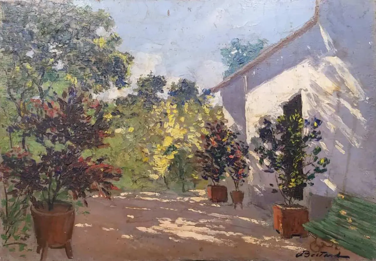 Jaime Bestard, emPatio,/em 1934. Colecci�n Centro Cultural de Espa�a Juan de Salazar.