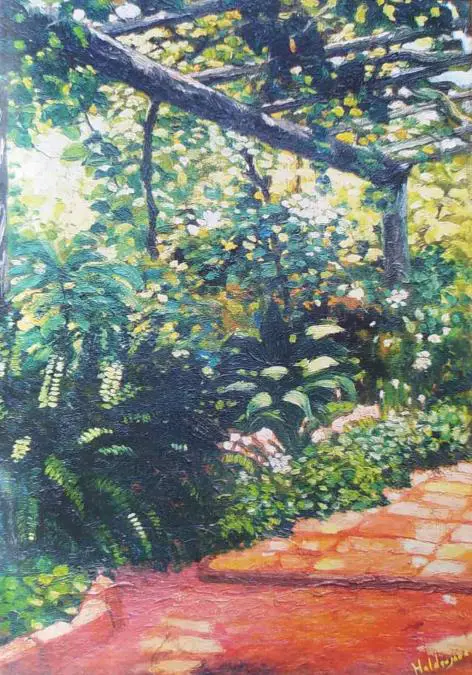 Roberto Holden Jara,em El patio,/em 1926. Fuente: Amalia Ruiz D�az