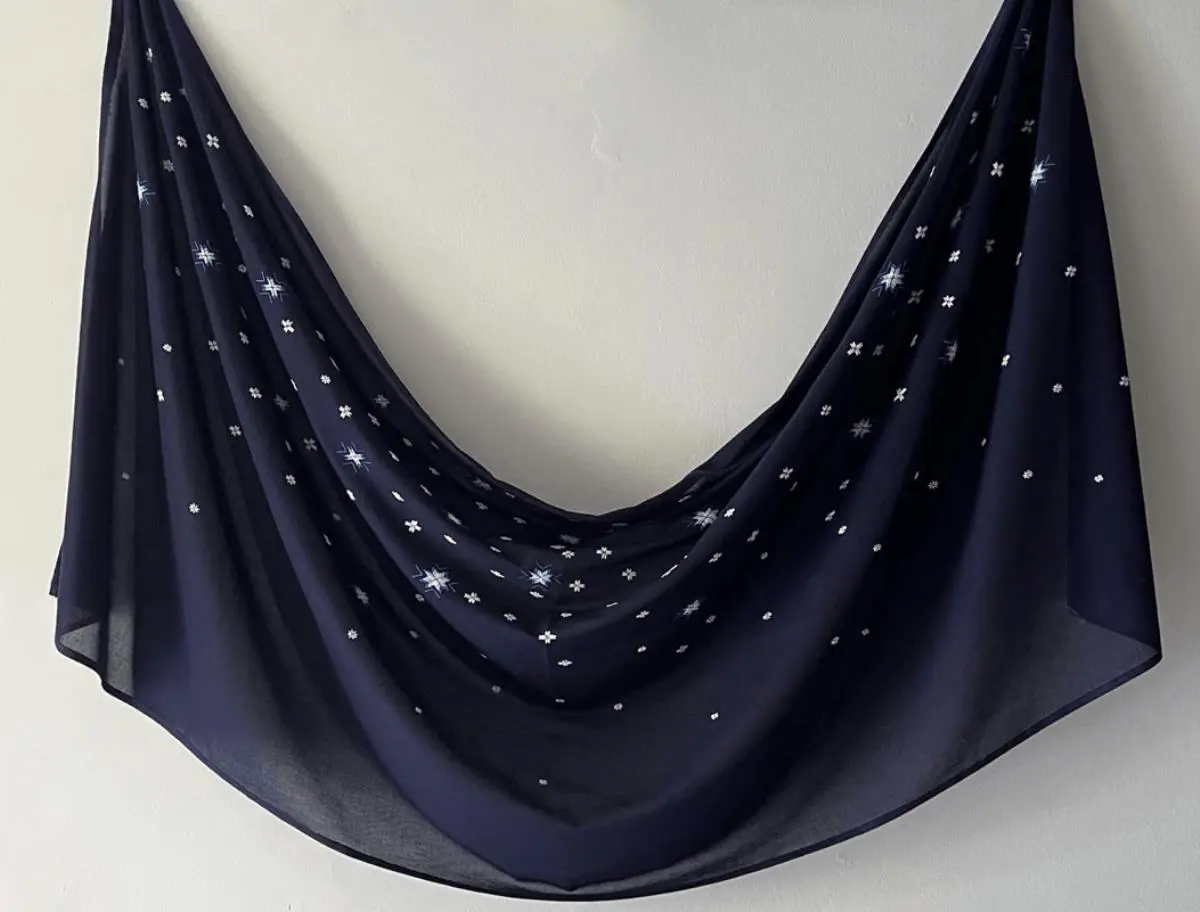 Rodrigo Spelt,em Mbyja hayvi (Lluvia de estrellas)/em, 2016. Bordado en emao po'i./em Cortes�a