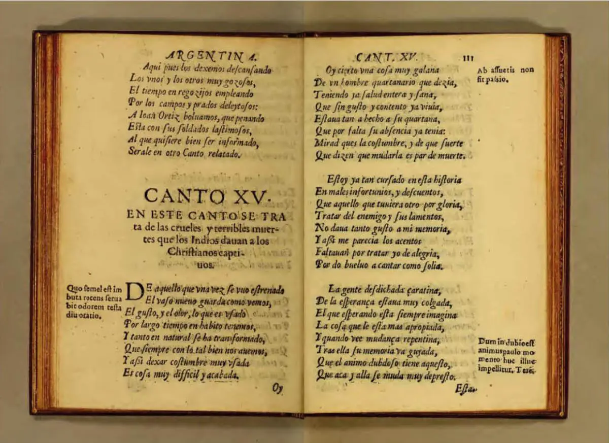 Mart�n del Barco Centenera, emLa Argentina/em, 1602, primera edici�n. Cortes�a