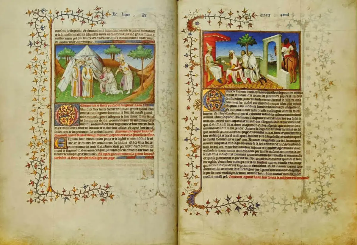 P�ginas interiores de emEl libro de las maravillas/em. Cortes�a