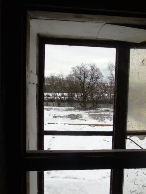 Vista del río Sora desde una de las ventanas de la casa natal de Branislava Susnik © Gloria Scappini