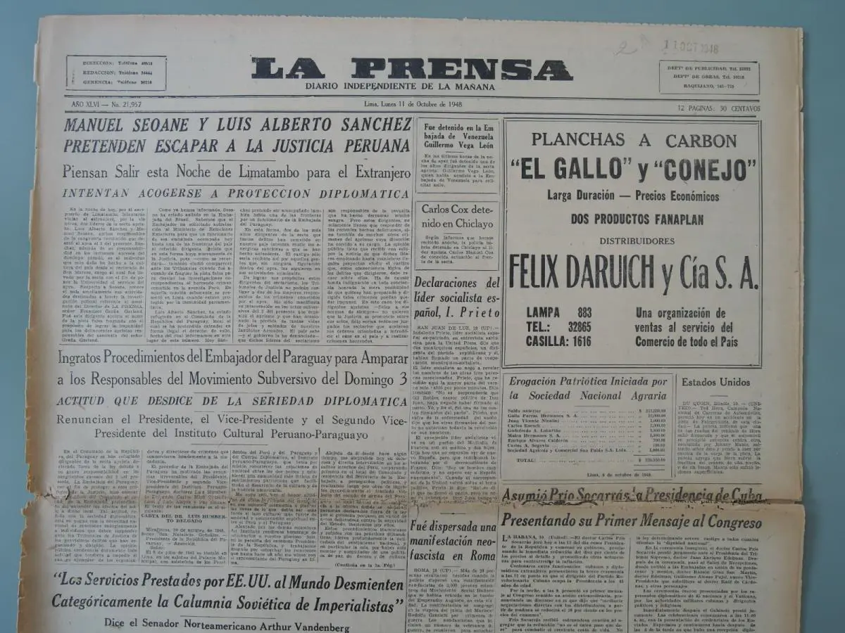 emLa Prensa, /emLima, 1948. Cortesía del autor