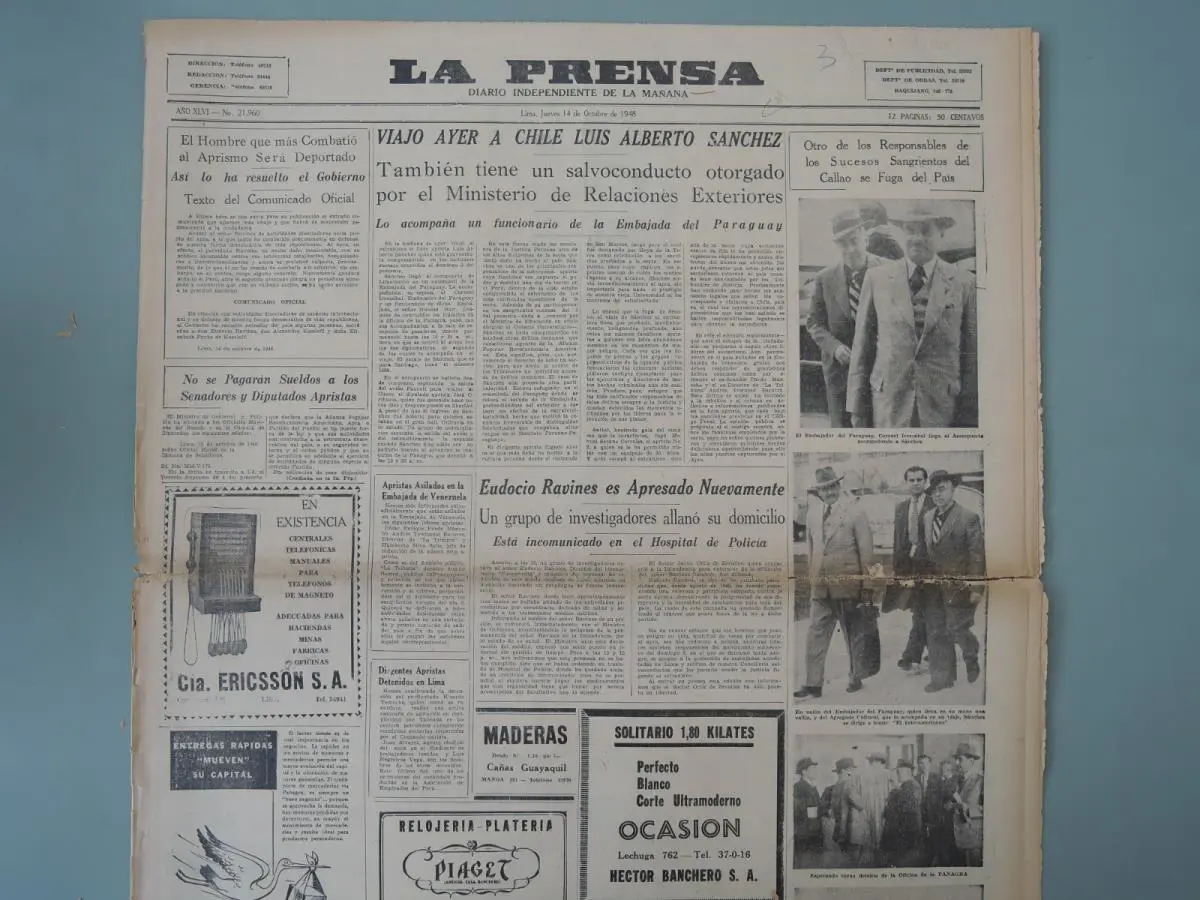 emLa Prensa, /emLima, 1948. Cortesía del autor