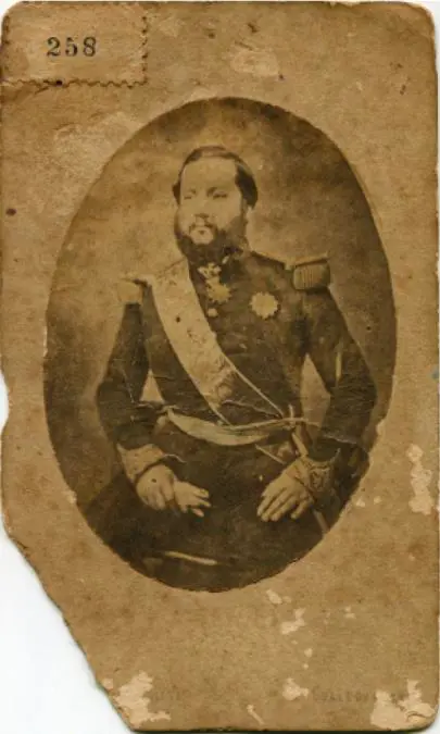Retrato del Mariscal Francisco Solano L�pez. Fotograf�a Francesa Inglesa, Gualeguaych�.br /Cortes�a del Museo Julio Marc, Rosario, Santa Fe, Argentina.