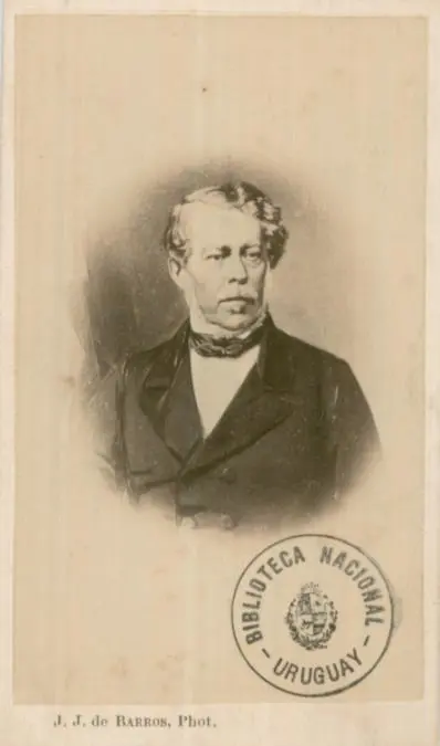 Retrato de Lu�s Alves de Lima e Silva, Duque de Caxias. Fot�grafo J.J. de Barros. Biblioteca Nacional de Uruguay.