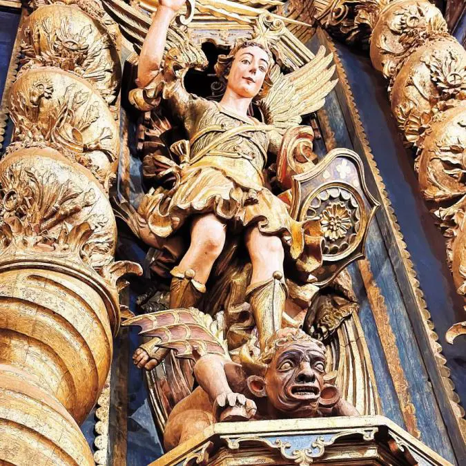 Altar del Templo San Buenaventura de Yaguar�n (detalle). Cortes�a