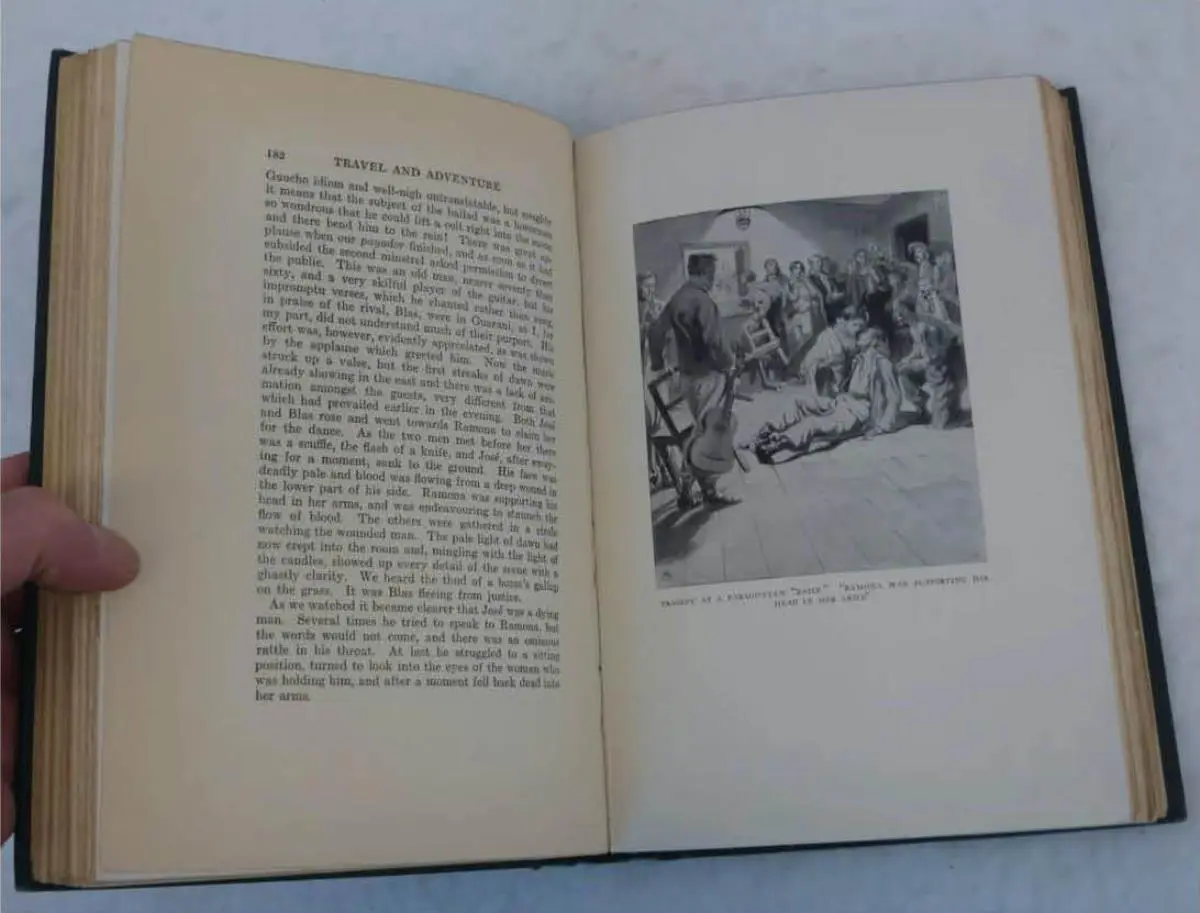 Tragedia en un baile paraguayo. De emTravel and Adventure in Many Lands/em, de Gosling, edici�n de 1926. Ilustraci�n de Maximilian von Poosch.