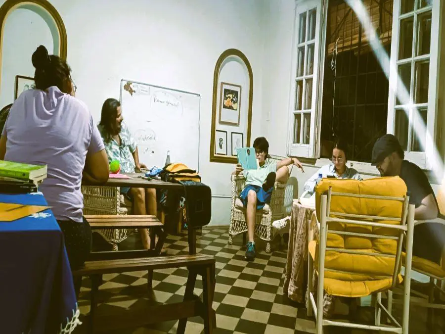 Taller en el local gastron�mico y cultural Tamo. Cortes�a