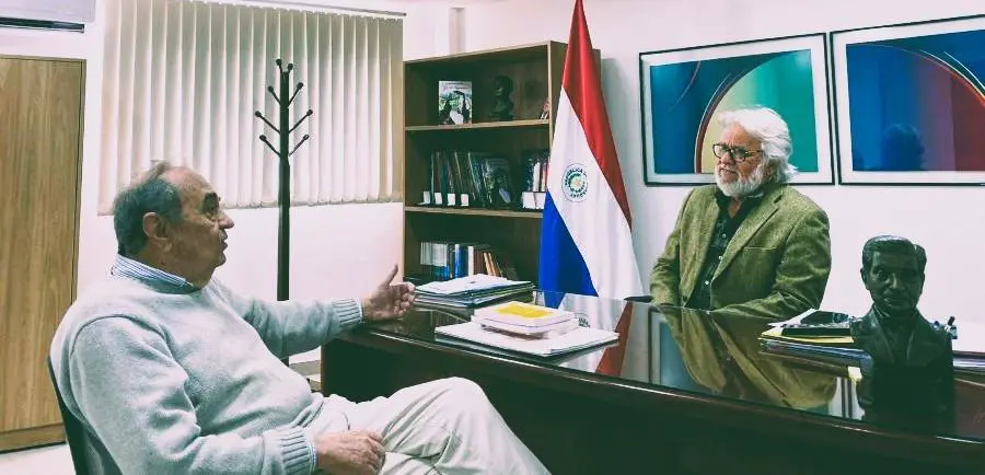 Jos� Eduardo Alc�zar y An�bal Saucedo Rodas. Cortes�a