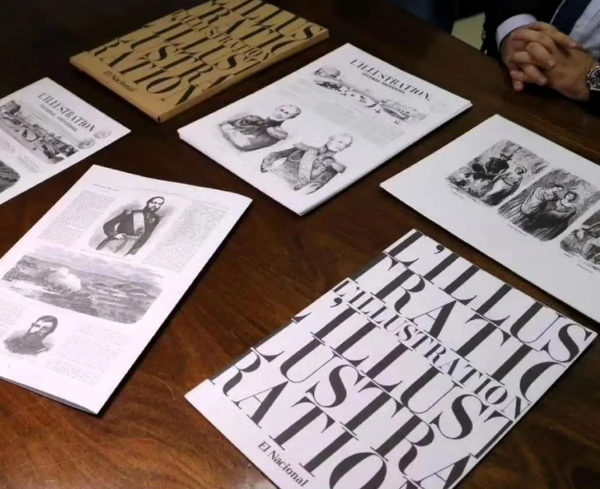 Ejemplares de emEl Paraguay y la Guerra Guasu en 'L'Illustration'/em que fueron donados por emEl Nacional/em a la Biblioteca del Congreso. Cortes�a