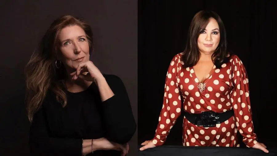 Carmen Briano y Raquel Rojas. Cortes�a