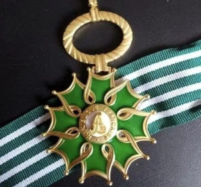 Insignia de la Orden de las Artes y Letras. Cortes�a
