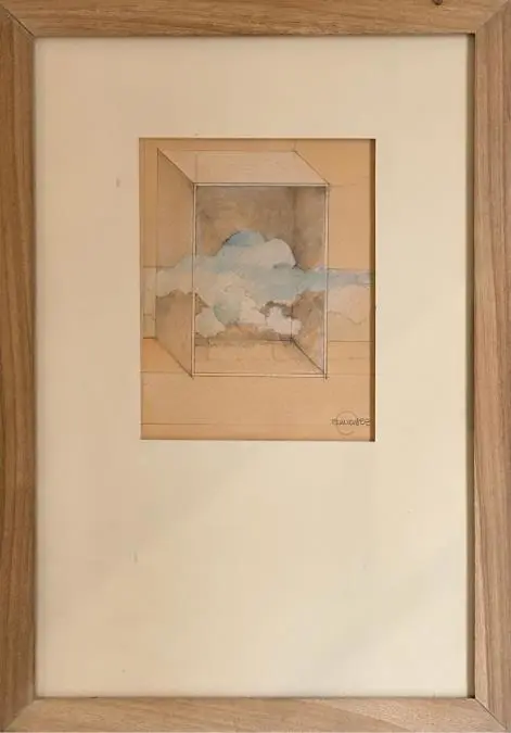 F�lix Toranzos, emS/T/em, 1983, de la serie emAlteraciones de una caja/em. Grafito, l�piz de color y acuarela sobre papel Ingres, 13 x 17 cm. Cortes�a