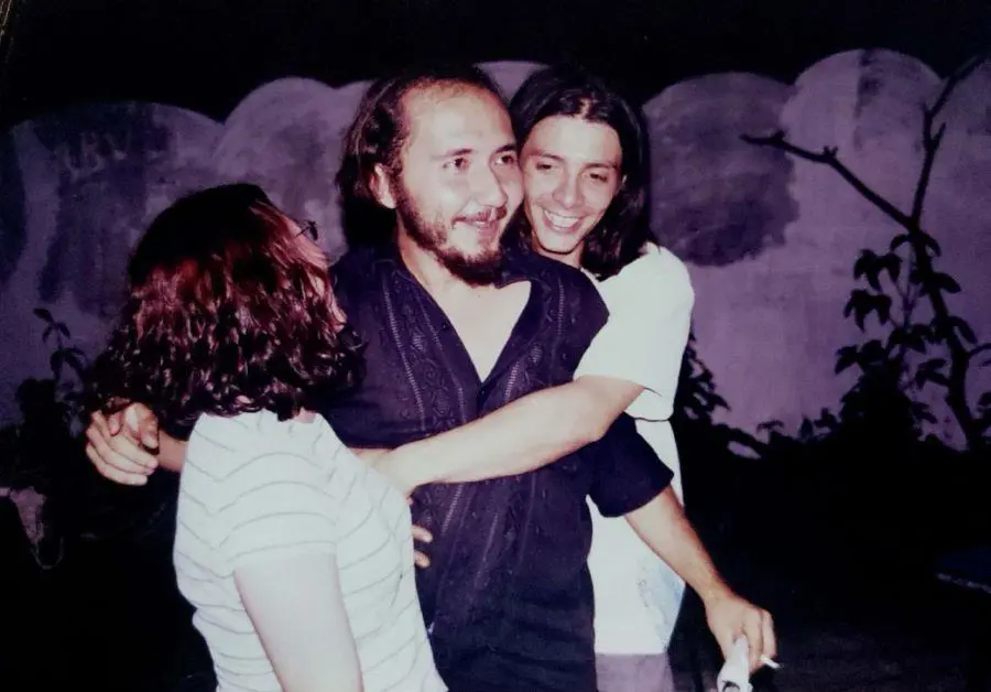 Los escritores Carlos Bazzano y Ever Rom�n, colaboradores del semanario. Cortes�a