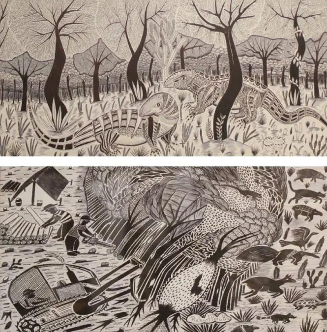 Dibujos de Richart Peralta. Cortes�a