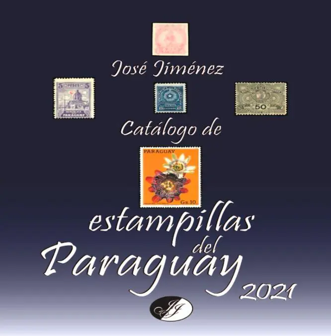 Portada del emCat�logo de estampillas del Paraguay/em, de Jos� Jim�nez. Cortes�a