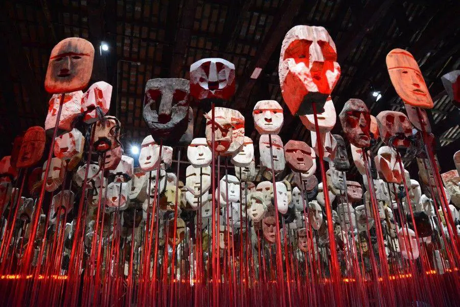 Bernardo Oyarzún (Chile), emWerken/em, 2017. Proyecto curatorial de Ticio Escobar que representó a Chile en la Bienal de Venecia.