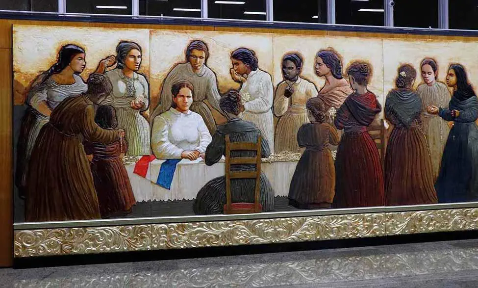 Koki Ruiz, emMural en homenaje a las mujeres paraguayas/em. Museo del Banco Central del Paraguay. Cortesía
