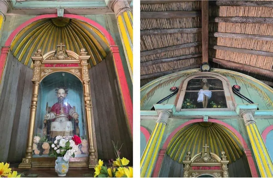 Templo Isla Umbú (interior), Ñeembucú. Cortesía