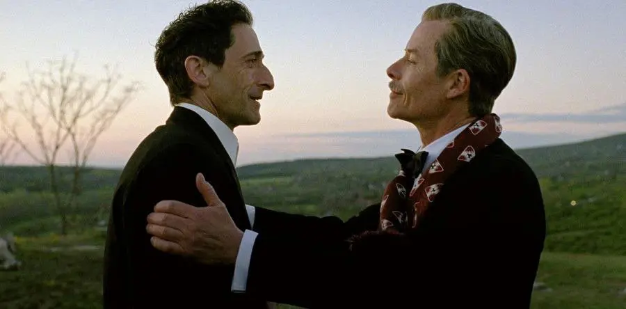 Adrien Brody y Guy Pearce, nominados como mejor actor y mejor actor de reparto, respectivamente, por sus actuaciones enem El brutalista/em. Fotograma